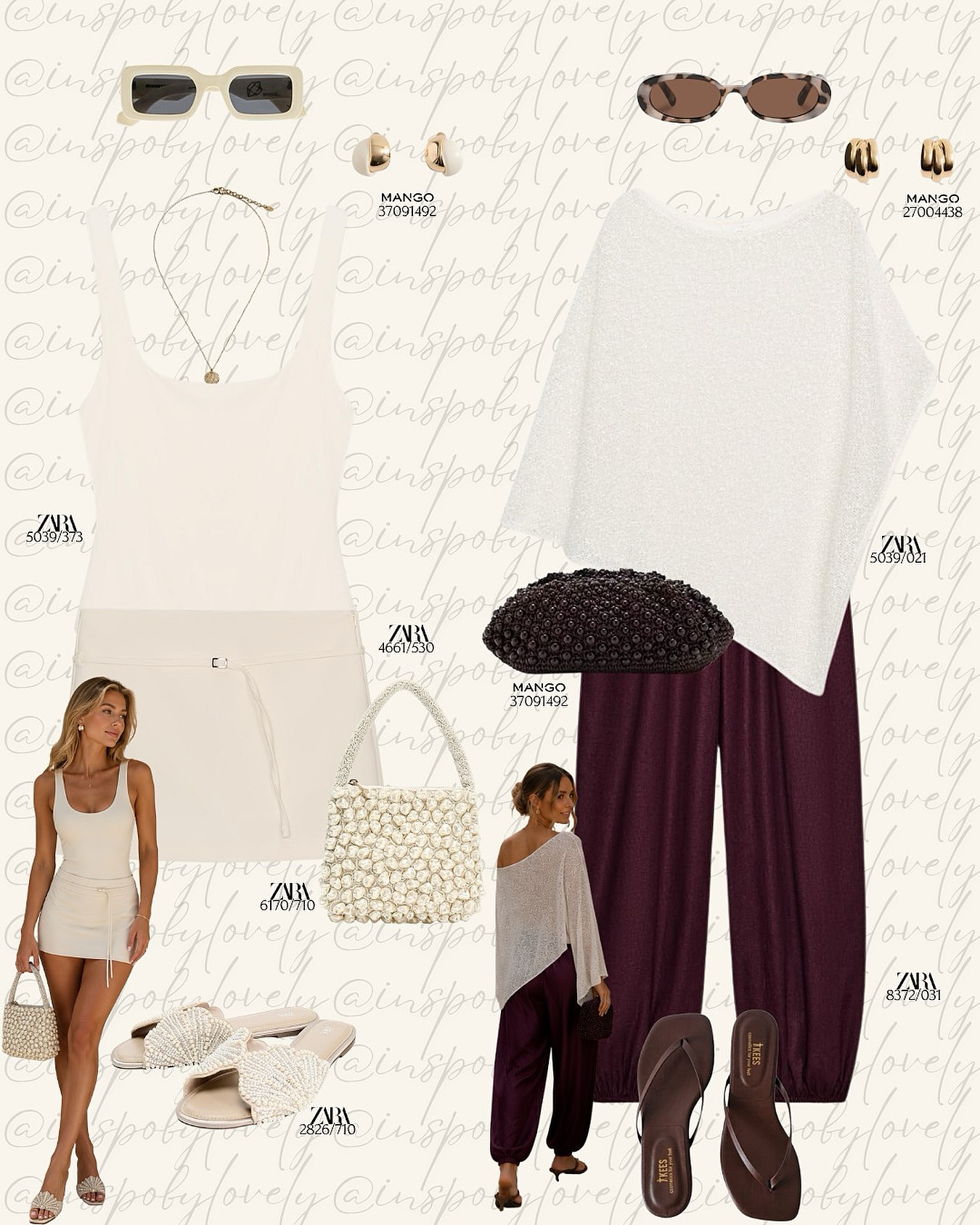 Cream and Deep Plum: A Quietly Luxurious Summer Pairing
